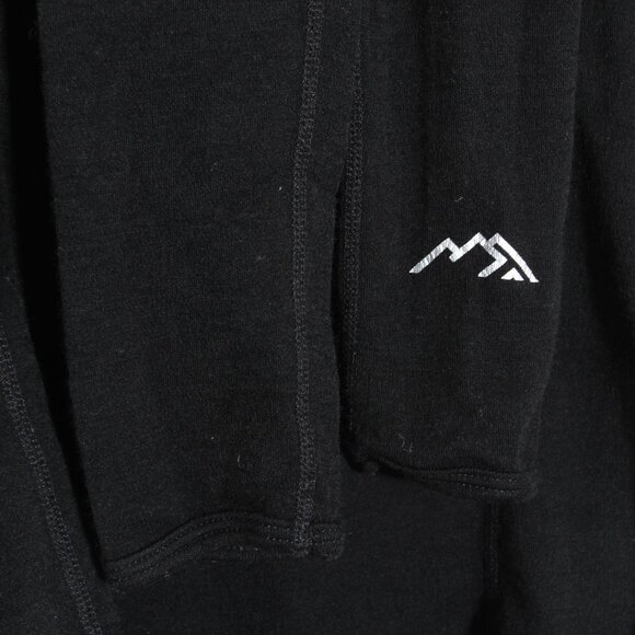 Merino Tech Women's 100% Superfine Merino Wool Long Sleeve 250 Top Black Size XS - Picture 6 of 13